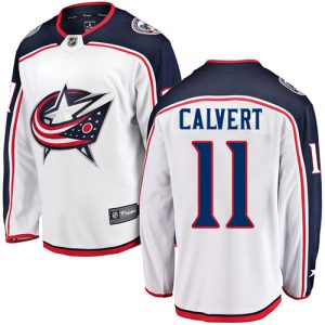 Kinder Columbus Blue Jackets Eishockey Trikot Matt Calvert #11 Breakaway Weiß Fanatics Branded Auswärts